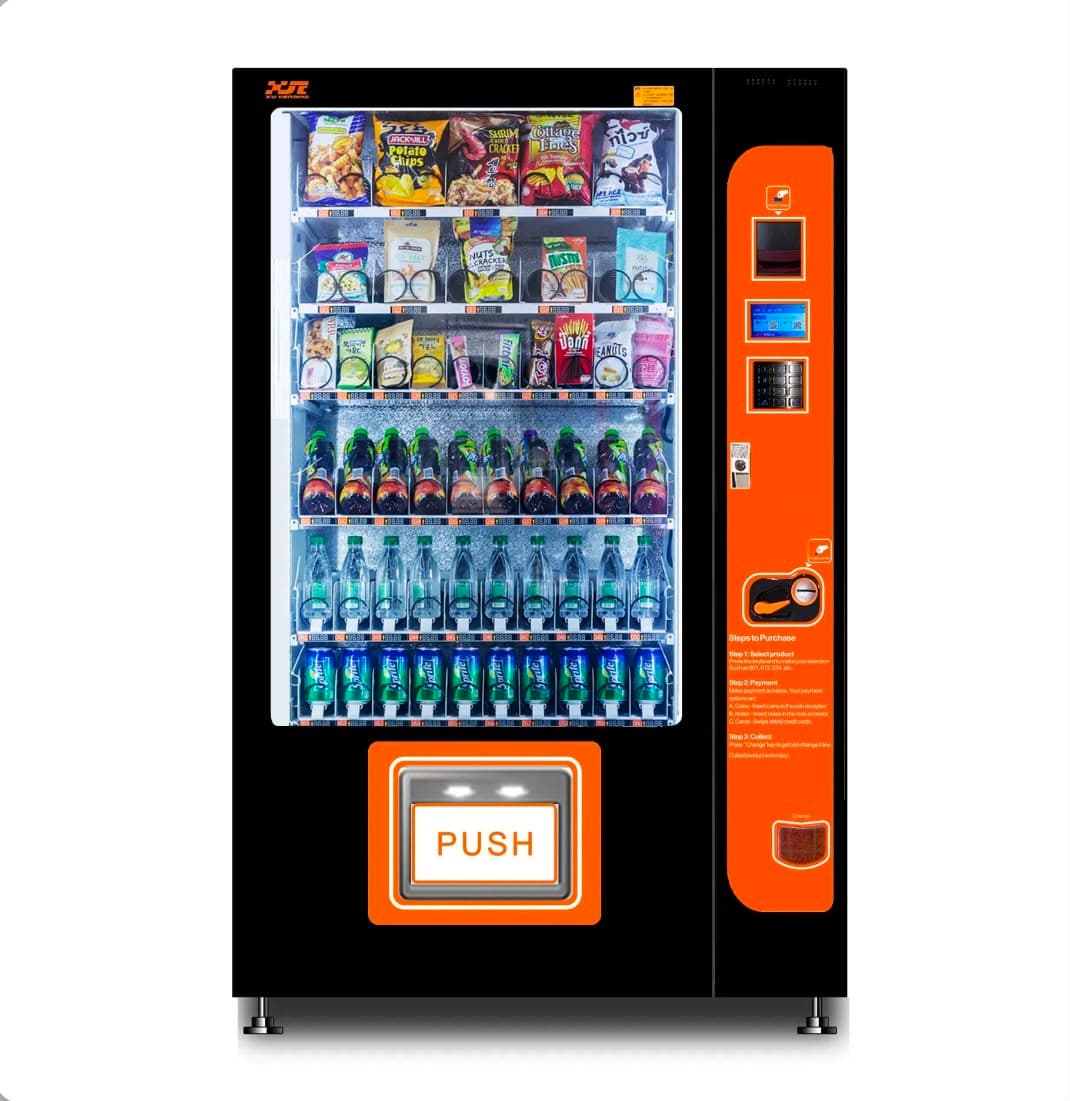 Large Roma Vending combo snack and drink vending machine