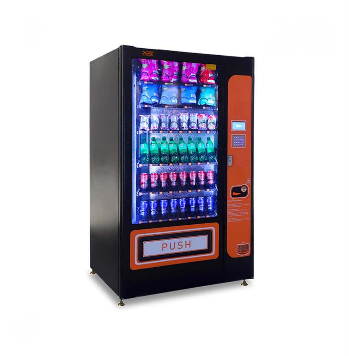 Standard combo snack and drink vending machine